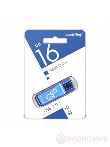 USB 2.0 флеш накопитель 16 Гб SmartBuy Glossy